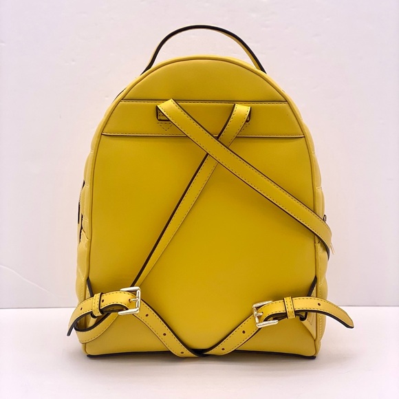 Michael Kors Vibrant Yellow Quilted Backpack